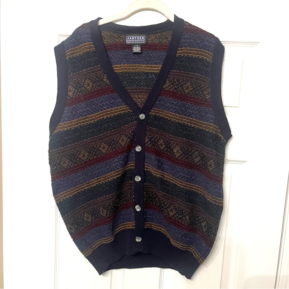 Jantzen Classics Size Large Vest Button Down